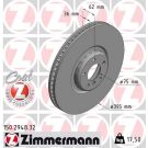 ZIMMERMANN Bremsscheibe 150.2948.32 ZIMMERMANN Bremsscheibe 150.2948.32