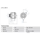 Lichtmaschine 0 986 047 280