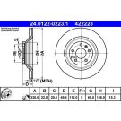 Bremsscheibe Audi T. A6 2.0-4.2 04-11 24.0122-0223.1