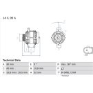 Lichtmaschine MERCEDES A,B-Klasse 0 986 080 500