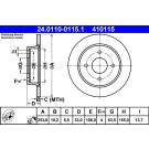 Bremsscheibe Ford T. Fiesta/Focus 98 24.0110-0115.1