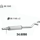 Mittelschalldämpfer 34.6098