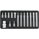 Bitsatz Torx Security T20-T55 15Tlg. Metallkasten YT-0417