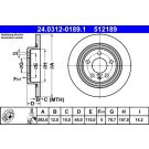 Bremsscheibe Opel T. Astra/Cascada/Zafira 10- Power Disc PowerDisc 24.0312-0189.1