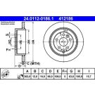 Bremsscheibe Land Rover T. Freelander 2.2 Td4 4X4 06-14 24.0112-0186.1