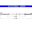 ATE Handbremsseil Seilzug Festellbremse 24.3727-0550.2