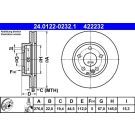 Bremsscheibe Db P. W169 A-Klasse 24.0122-0232.1