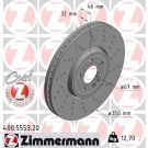 ZIMMERMANN Bremsscheibe 400.5553.20 ZIMMERMANN Bremsscheibe 400.5553.20
