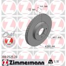ZIMMERMANN Bremsscheibe 200.2525.20