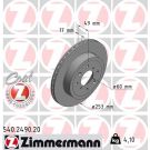 ZIMMERMANN Bremsscheibe 540.2490.20
