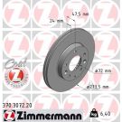 ZIMMERMANN Bremsscheibe 370.3072.20 Coat Z