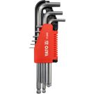 Sechskant-Stiftschlüsselsatz Kugel 9Tlg. 1,5û10 mm Crv YT-0505