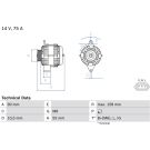 Lichtmaschine 0 986 082 830