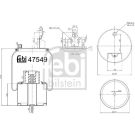 FEBI BILSTEIN Luftfeder 47549