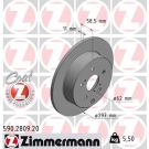 ZIMMERMANN Bremsscheibe 590.2809.20 Coat Z