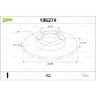 VALEO Bremsscheibe 186274