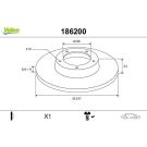 VALEO Bremsscheibe 186200