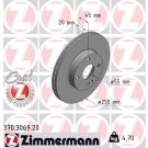 ZIMMERMANN Bremsscheibe 370.3069.20 Coat Z