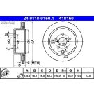 Bremsscheibe 24.0118-0160.1