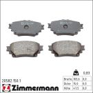 ZIMMERMANN Bremsbelagsatz, Scheibenbremse 20582.150.1