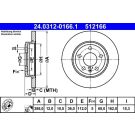 Bremsscheibe Audi T. A4 04-08 Power Disc PowerDisc 24.0312-0166.1