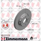 ZIMMERMANN Bremsscheibe 100.1222.20 Coat Z