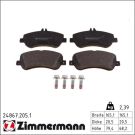 ZIMMERMANN Bremsbeläge 24867.205.1