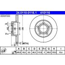 Bremsscheibe Audi T. 100/A8 86-00 24.0110-0116.1