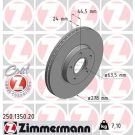 ZIMMERMANN Bremsscheibe 250.1350.20 Coat Z