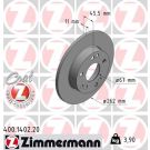 ZIMMERMANN Bremsscheibe 400.1402.20 Coat Z