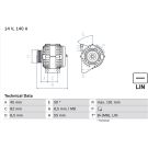 Lichtmaschine VOLVO V70,S60,XC90,XC70,S80 0 986 047 380