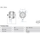 Lichtmaschine MERCEDES Atego 04 0 986 085 990