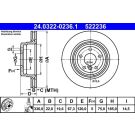 Bremsscheibe Bmw T. 3 2.0-3.0 05-13 Power Disc 24.0322-0236.1