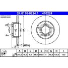 Bremsscheibe Vw T. Passat 1.9-2.8 96-05 24.0110-0224.1