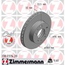 ZIMMERMANN Bremsscheibe 230.2374.20 Coat Z