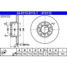 Bremsscheibe 24.0113-0113.1