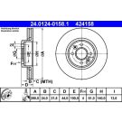 Bremsscheibe Renault P. Clio/Kangoo/Laguna/Megane/Scenic 99 24.0124-0158.1