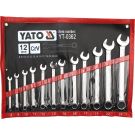 Maulringschlüsselsatz 8-24 12Stk. Polierte K÷Pfe YT-0362