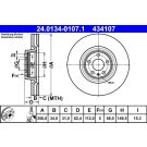 Bremsscheibe Audi S. A6 3.0 Tdi Quattro 12 24.0134-0107.1