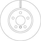 11 481 117 Bremsscheibe VA BMW 2er 13 DF6757