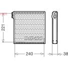 DENSO Verdampfer DEV09102