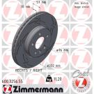 ZIMMERMANN Bremsscheibe 600.3256.55 ZIMMERMANN Bremsscheibe 600.3256.55