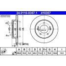 Bremsscheibe Hyundai T.Ix20 1.4-1.6 10 24.0110-0357.1