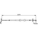 Bosch Automotive Handbremsseil Seilzug Festellbremse 1987482499