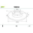 VALEO Bremsscheibe 186834