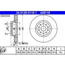 ATE Bremsscheibe 24.0128-0118.1