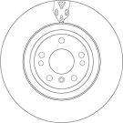 Bremsscheibe Db P. W166 2.2-3.5 11 TRW SINGLE DF6833S