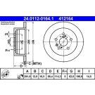 Bremsscheibe Toyota T. Avensis/Previa 2,0-2,4 00-09 24.0112-0164.1