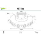 VALEO Bremsscheibe 197538