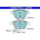 Bremsbelagsatz Audi P. A6/Allroad 1,8-3,0 Quattro 97-05 Keramik 13.0470-7166.2